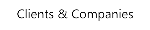 Clients & Companies